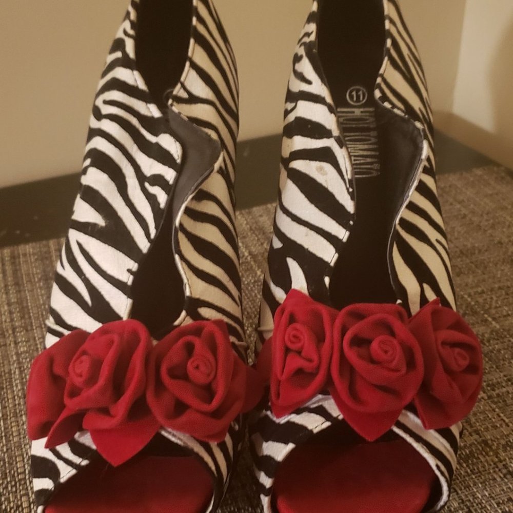 Zebra Print heels